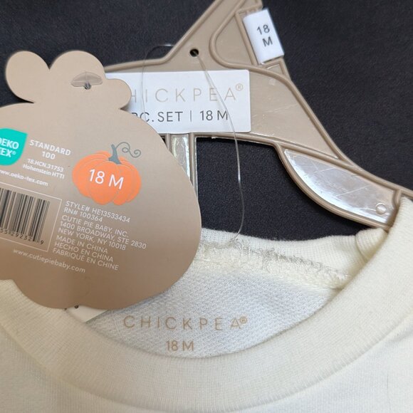 Chickpea 18m Pumpkin Baby Outfit - Picture 3 of 3